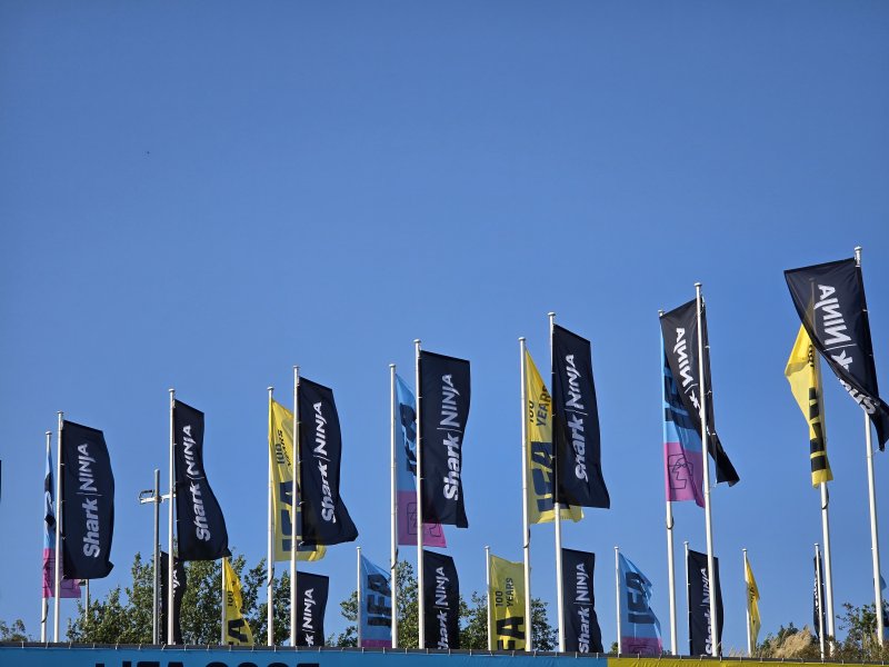 메세 베를린(Messe Berlin) 전시관 인근에 IFA 개막을 알리는 깃발이 설치돼 있다. 2024. 9. 5/뉴스1 ⓒ News1 한재준 기자