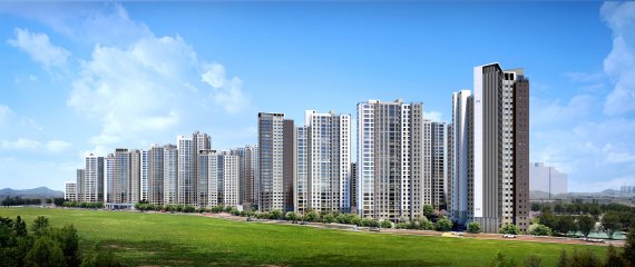 [청주 센텀 푸르지오 자이_주경투시도]