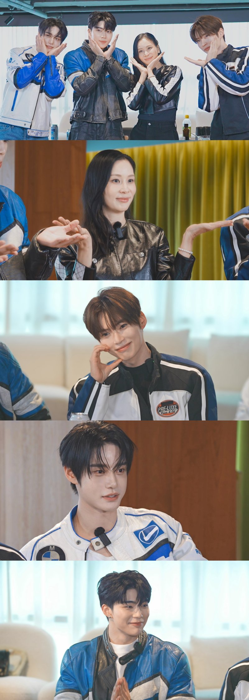 고소영, 제로베이스원 사이 '꽃받침'…딸과 함께 덕질