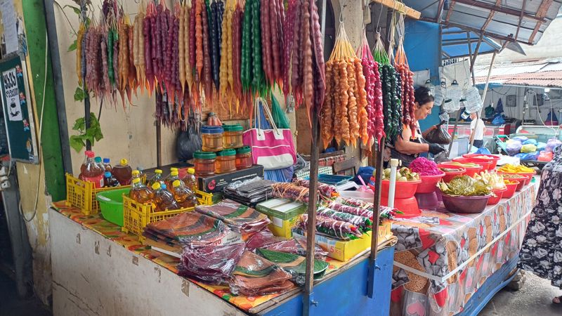 조지아의 전통 시장.