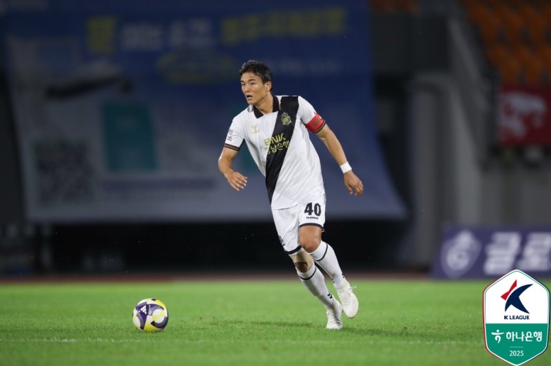 [서울=뉴시스] 프로축구 K바카라사이트 순위2 경남FC의 김찬동. (사진=한국프로축구연맹 제공) *재판매 및 DB 금지