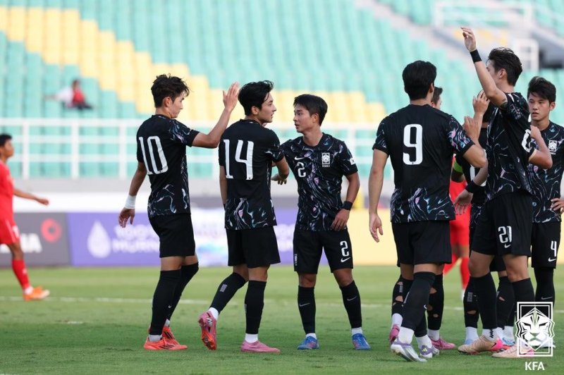 이민성 감독이 지도하는 22세 이하(바카라사이트 아벤카지노) 바카라사이트 아벤카지노. (대한축구협회 제공)