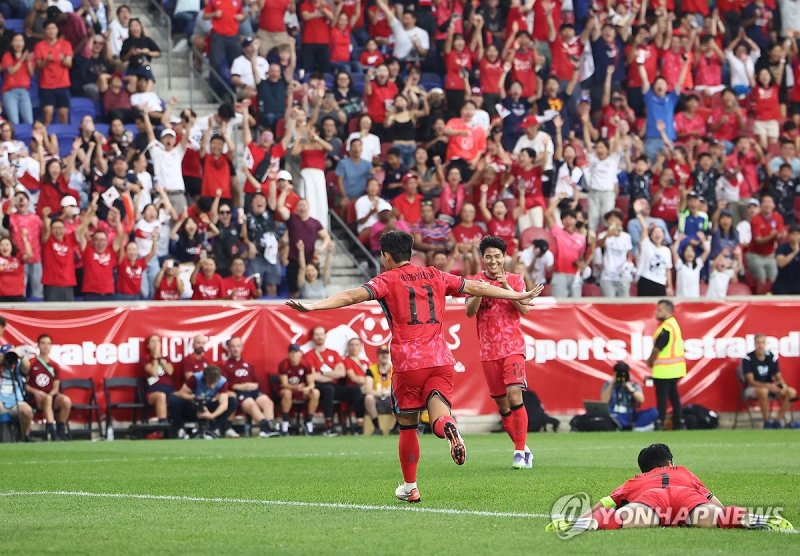 추가골 넣은 이동경 (출처=연합뉴스)