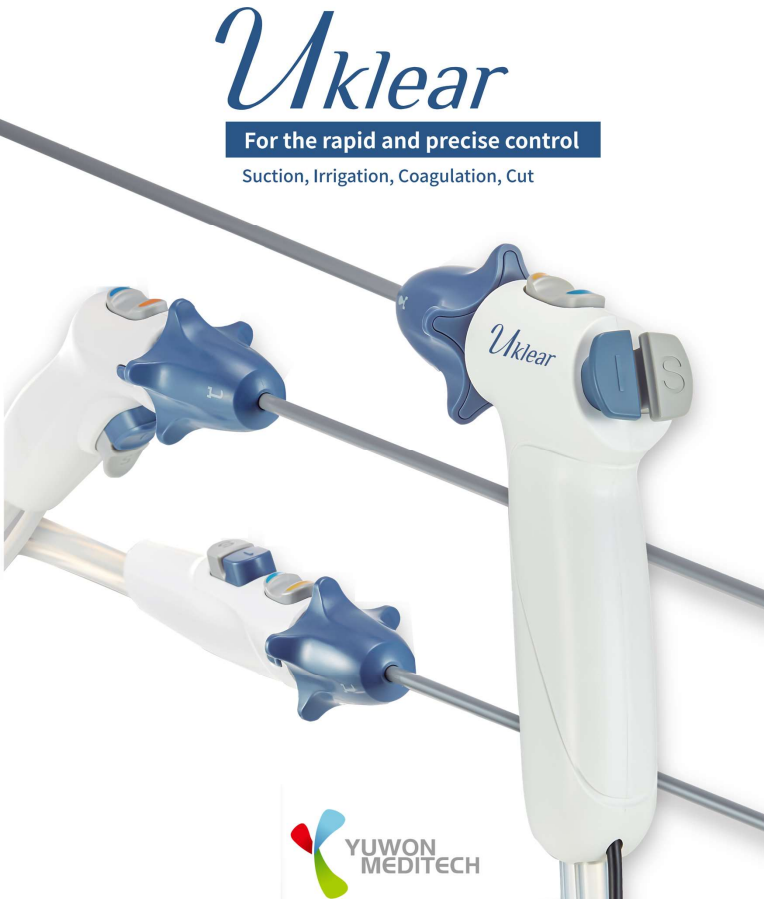 유원메디텍의 복강경 수술기기 ‘U-KLEAR’ 3종. 원주의료기기산업진흥원 제공