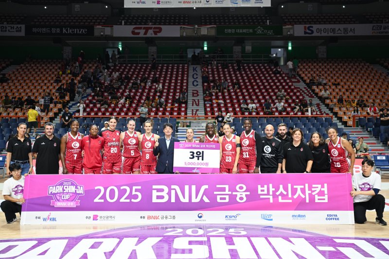 [서울=뉴시스] 박신자컵에 참가한 스페인 사라고사. (사진=WKBL 제공) *재판매 및 DB 금지