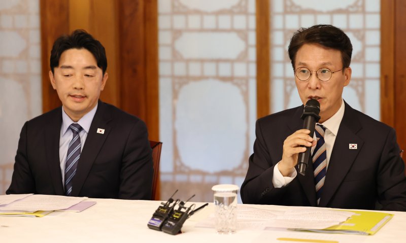[서울=바카라 사이트 먹튀] 황준선 기자 = 김민석 국무총리가 7일 서울 종로구 삼청동 국무총리공관에서 열린 고위바카라 사이트 먹튀에서 발언하고 있다. (공동취재) 2025.09.07. photo@newsis.com