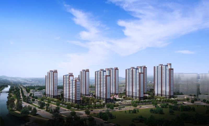 금성백조 '안성 아양 금성백조 예미지' 투시도. 금성백조 제공