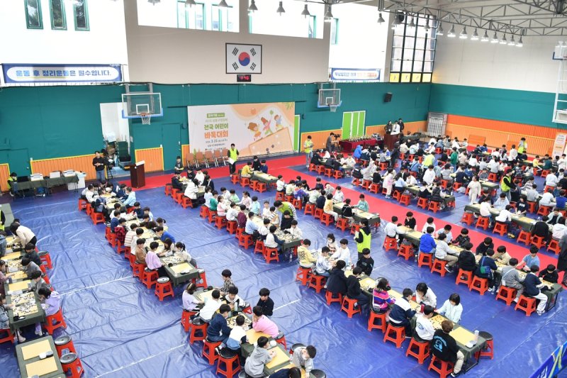 어린이 바둑대회 대국 모습 (출처=연합뉴스)