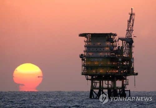지난 2021년 12월 가스 생산이 종료된 동해가스전의 모습. 연합뉴스