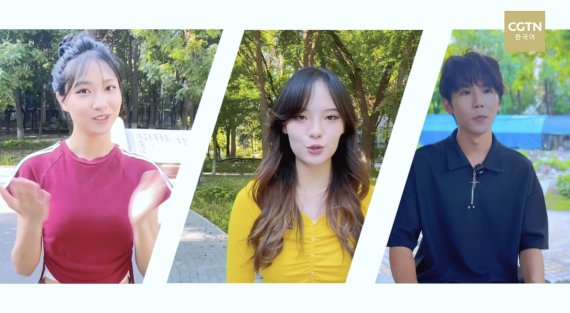 중국전매대 학생들이 한국 드라마와 K-팝을 소개하며 경험을 공유하고 있다. CMG