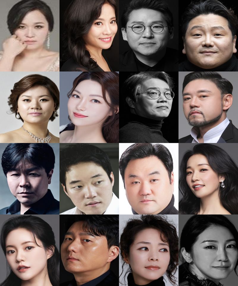 아이다 포스터와 출연진들. 서울시오페라단 제공