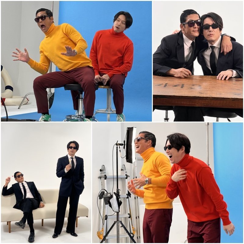 박준형x장혁 '30년 찐친' 케미 폭발…'박장대소' 첫 촬영 포착