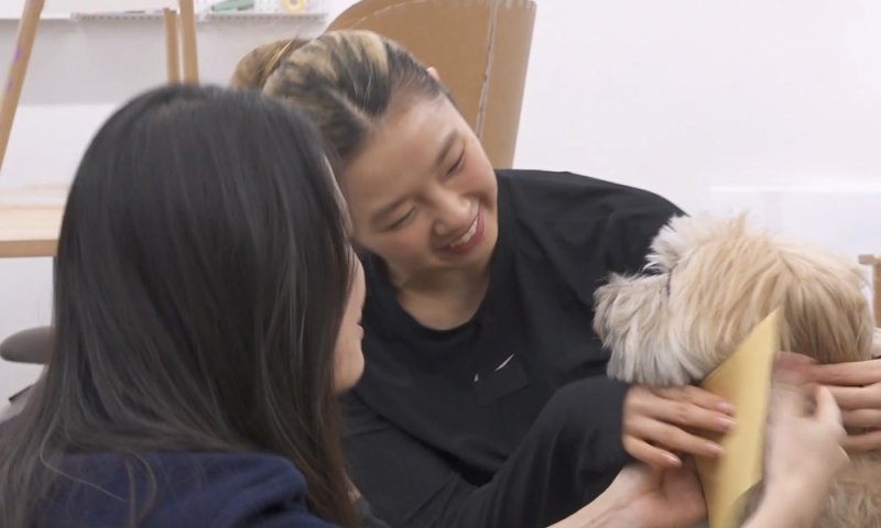 리정, 소파 만들더니 반려견 침대까지 직접 제작…'개스널 컬러' 진단