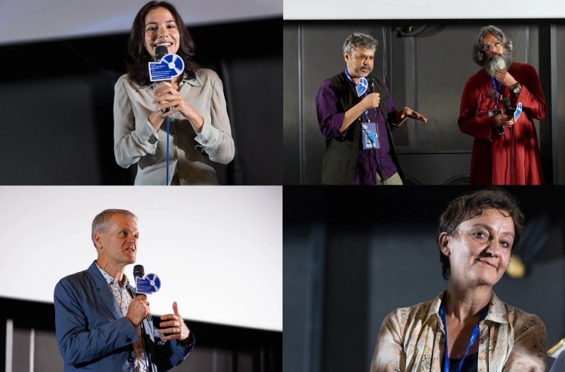 (왼쪽 위부터 시계방향) '반점'의 배우 베아트리체 바리손, '리듬 오브 플라워'의 애니메이터 엘런 쇼와 공동 각본 및 음악 컨설턴트 쿨딥 바브, '엘씨의 노래, 야콥의 말'의 편집자 이자벨 마이어, '존과 요코'의 퓨로듀서 피터 워슬리.(조직위 제공, 재판매 및 DB금지)/뉴스1