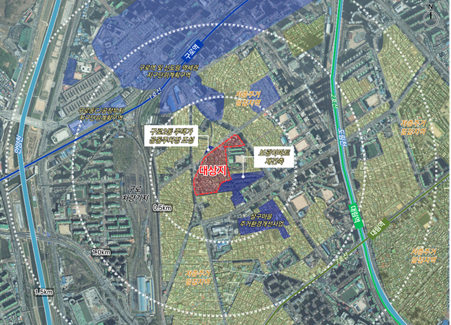구로동 511 위치도. 서울시 제공