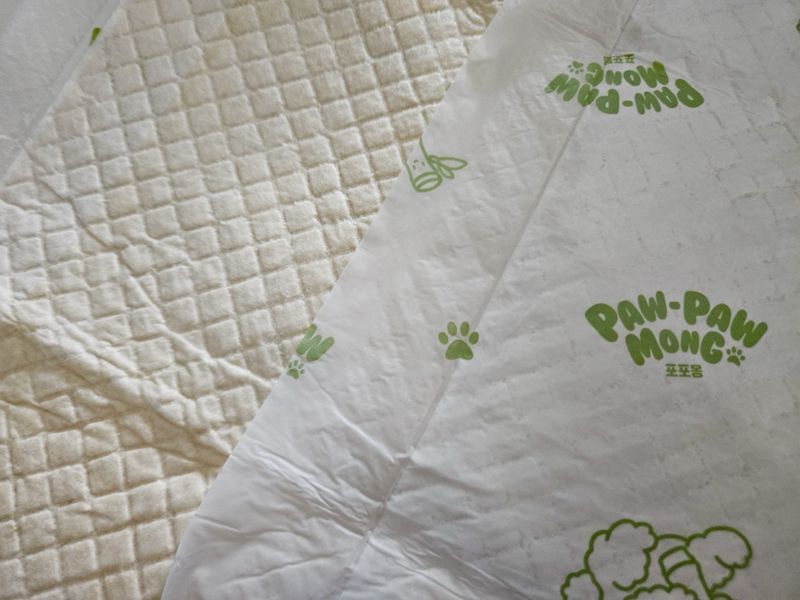 포포몽 냄새 잡는 대나무 배변패드. 사진=서지윤 기자