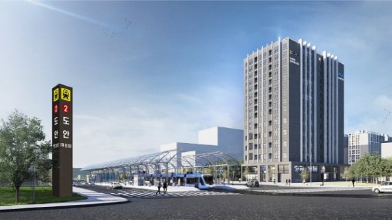 상떼빌 센트럴시티 투시도 [제공:(주)비원씨앤피]