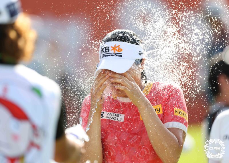 방신실은 마지막 메이저 대회인 하이트진로 챔피언십에서 꼭 우승하고 싶다고 말했다.KLPGA제공