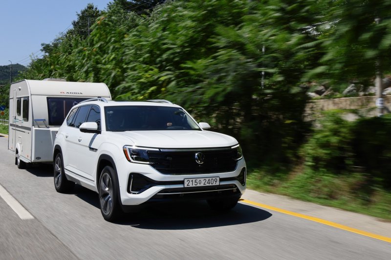 [서울=뉴시스] 폭스바겐의 대형 SUV 모델 '아틀라스' 모습. (사진=폭스바겐코리아 제공) 2025.09.15 photo@newsis.com *재판매 및 DB 금지