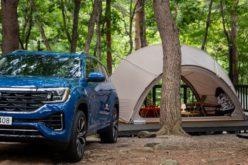 [서울=뉴시스] 폭스바겐의 대형 SUV 모델 '아틀라스' 모습. (사진=폭스바겐코리아 제공) 2025.09.15 photo@newsis.com *재판매 및 DB 금지