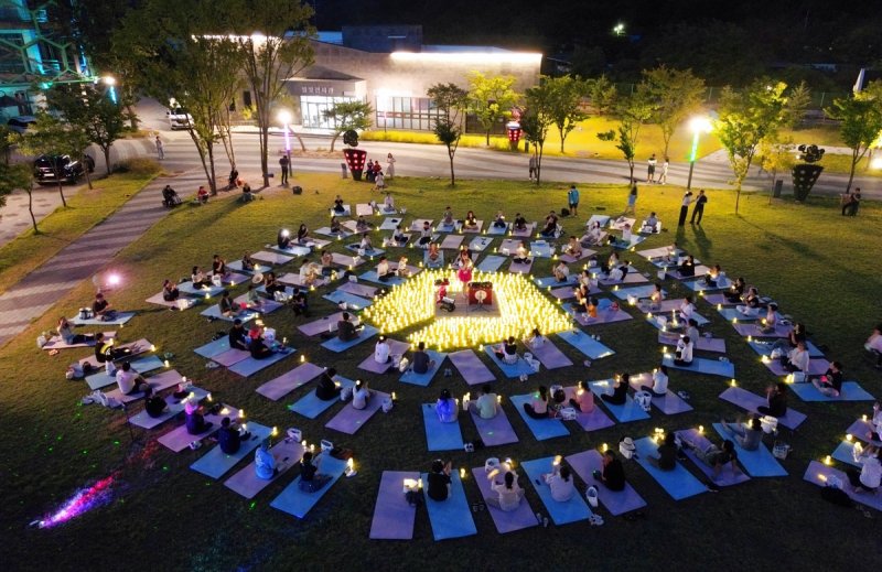 태백 요가 체험 (출처=연합뉴스)