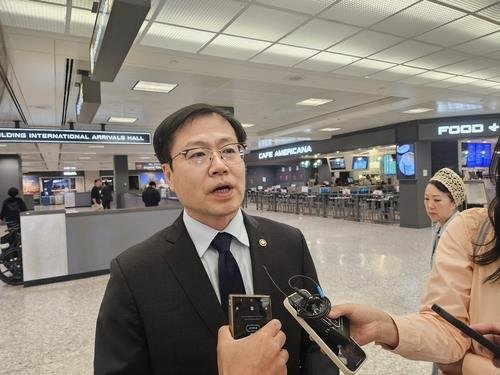 미국 도착한 여한구 통상교섭본부장 (출처=연합뉴스)