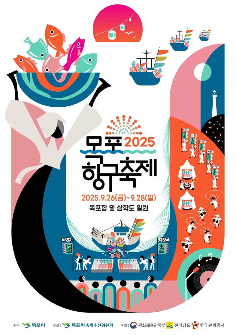 전남 목포시는 오는 26~28일 목포항과 삼학도 일원에서 '2025 목포항구축제'가 개최된다고 밝혔다. 목포시 제공