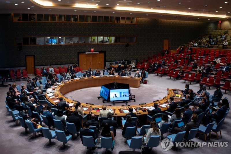 유엔 안보리 회의장.연합뉴스