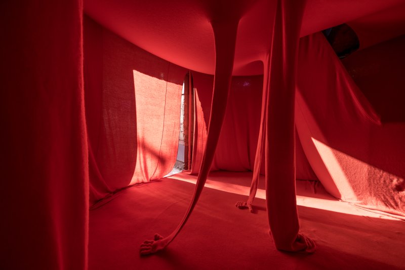 제2회 '비엔날레 날땅'. 태백경찰서 망루에 설치된 신예선 '망루' *재판매 및 DB 금지 /사진=뉴시스