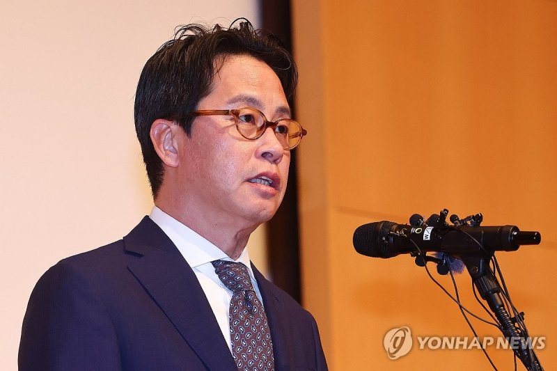 해킹 피해 사과문 발표하는 조좌진 대표 (출처=연합뉴스)