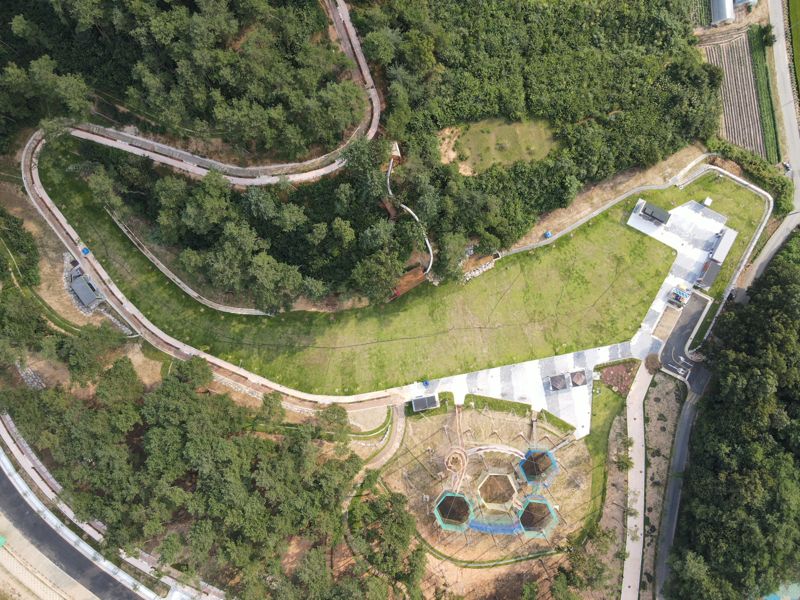 홍천군 영귀미면 개운리에 조성된 홍천숲속놀이공원. 홍천군 제공