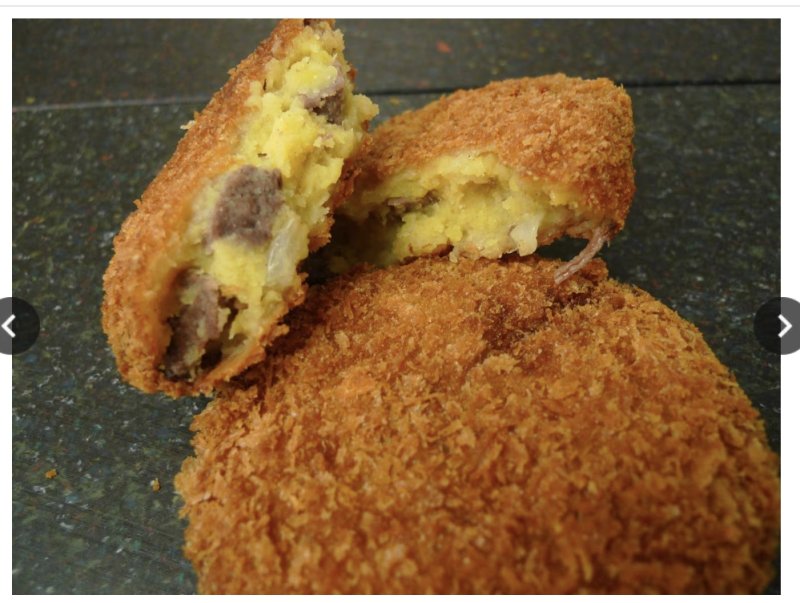 [서울=뉴시스]일본의 명물 고로케인 '고베 고로케 극미'의 모습. (사진:프레지던트온라인 캡처) 2025.09.19.