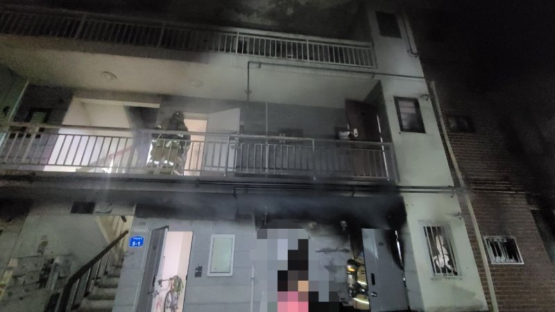 화재가 발생한 경기 남양주의 다세대주택. 사진=뉴스