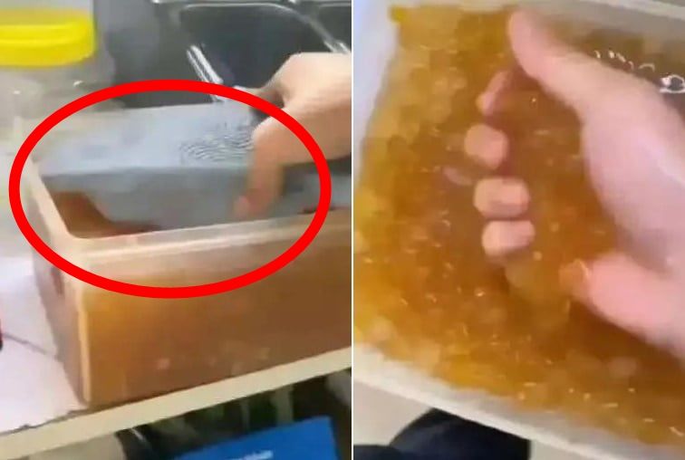 밀크티 재료통에 슬리퍼?…中 직원 ‘무개념 행동’에 온라인 발칵