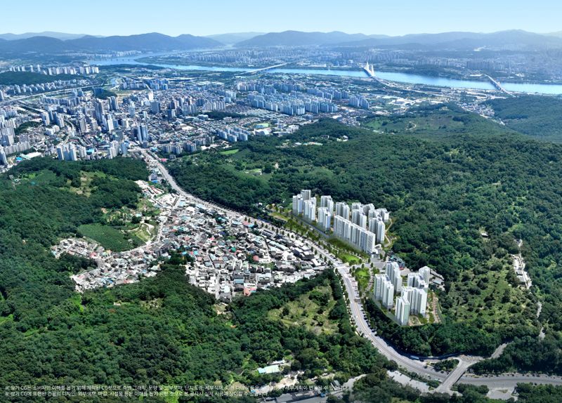 중흥S-클래스 힐더포레 광역 조감도.