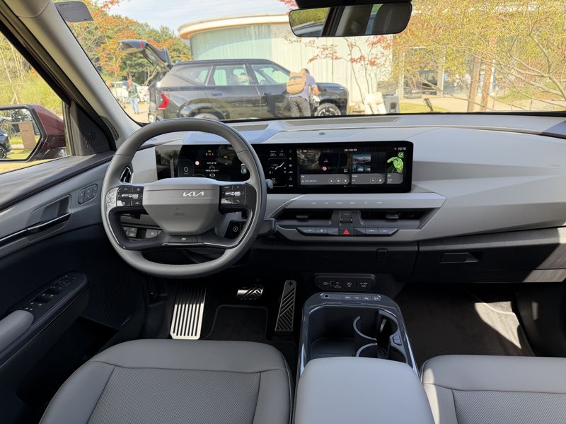 '더 기아 EV5' 1열 내부 . 정원일 기자