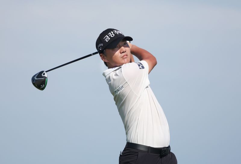 6개 대회 연속 제네시스 포인트 1위 유지하고 있는 옥태훈. KPGA 제공