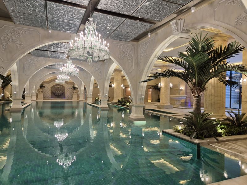 신검단 로열파크씨티Ⅱ 커뮤니티시설 중 수영장 전경. 사진=전민경 기자