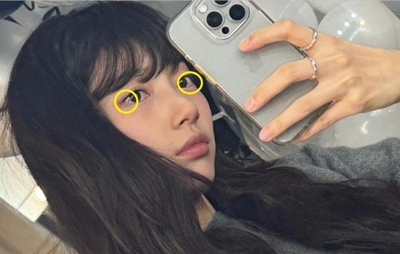 은근 마음에 들었는데..수지, 결국 눈동자 '점' 제거 