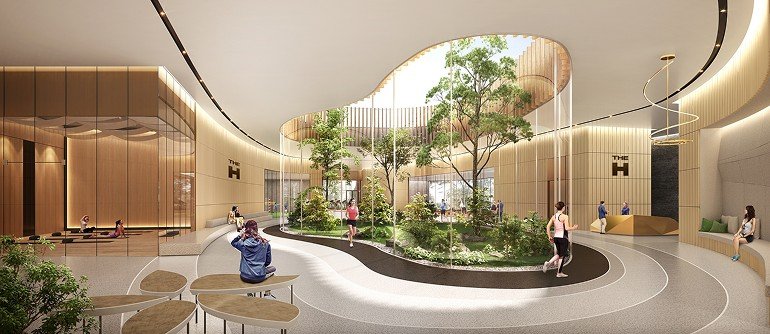 신사업을 통해 개선된 커뮤니티 투시도. (사진=현대건설 제공) *재판매 및 DB 금지