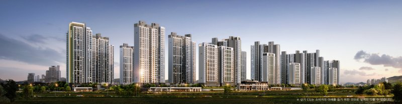 '운정 아이파크 시티' 투시도. (사진=HDC현대산업개발 제공) *재판매 및 DB 금지