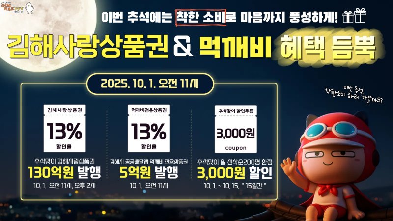 바카라 꽁 머니가 추석을 맞아 135억원 규모의 지역 바카라 꽁 머니을 발행한다.사진은 지역 바카라 꽁 머니 발행 홍보물.(바카라 꽁 머니 제공. 재판매 및 DB금지)