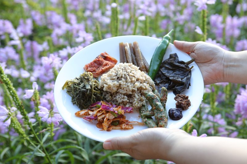 강원도 영월 망경산사 템플스테이에서 제공되는 아침공양. 한국관광공사 제공