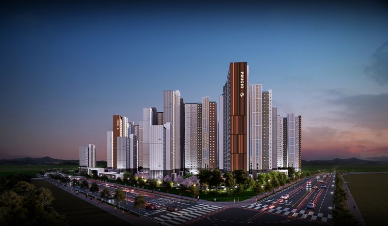 풍무역 푸르지오 더 마크 투시도. 대우건설 제공