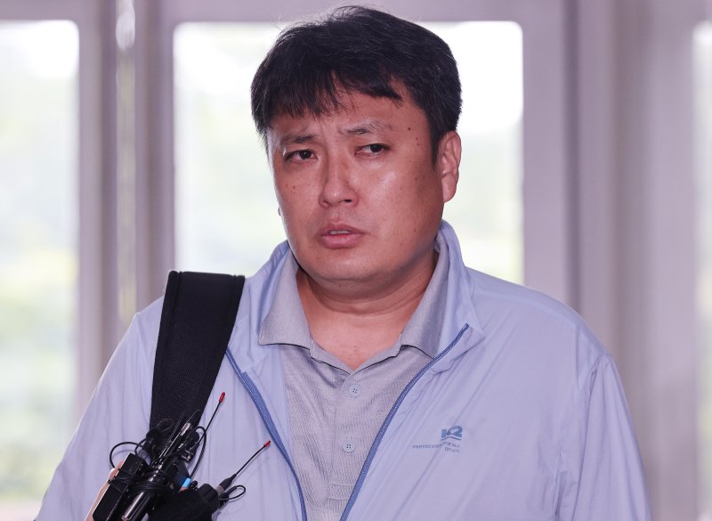 삼부토건 주가조작 사건 국회 위증 의혹을 받는 멋쟁해병 단체대화방 구성원 사업가 최택용 씨. 2025.9.18/뉴스1 ⓒ News1 박지혜 기자