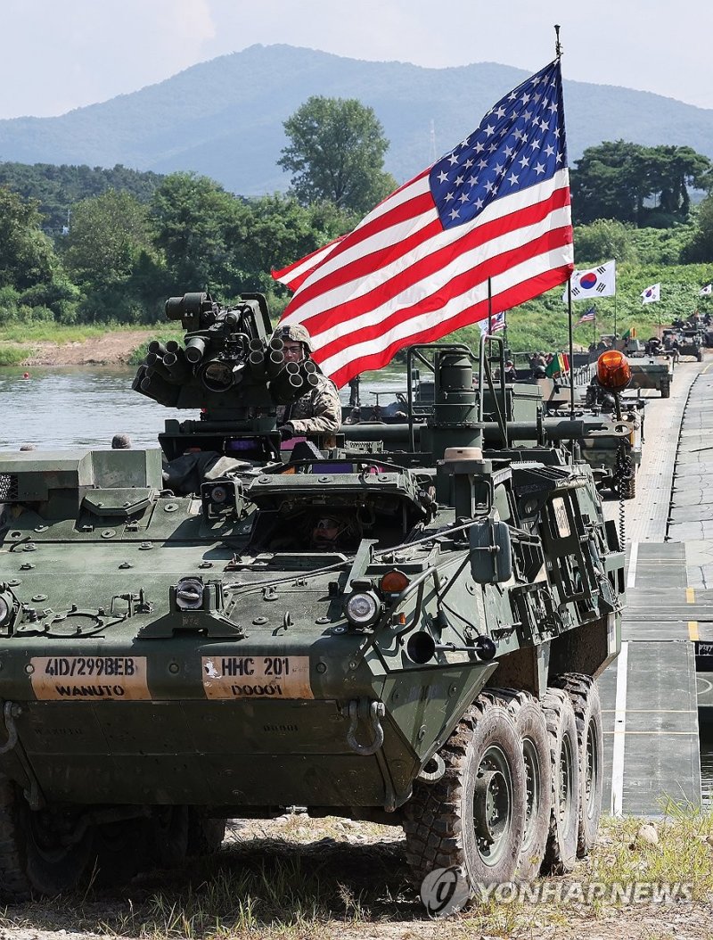 2025년 8월 한미연합 도하훈련 모습 (출처=연합뉴스)