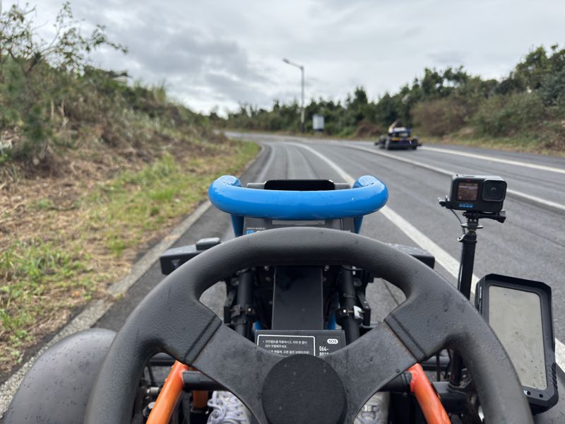 GR-D 차량이 약 12km/h 속도로 자동 회차 중인 모습. 사진=신지민 기자