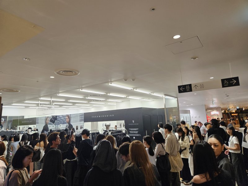 19일 일본 도쿄 소재 파르코 백화점에서 트리밍버드의 팝업스토어가 열렸다.ⓒ 뉴스1/김진희 기자.