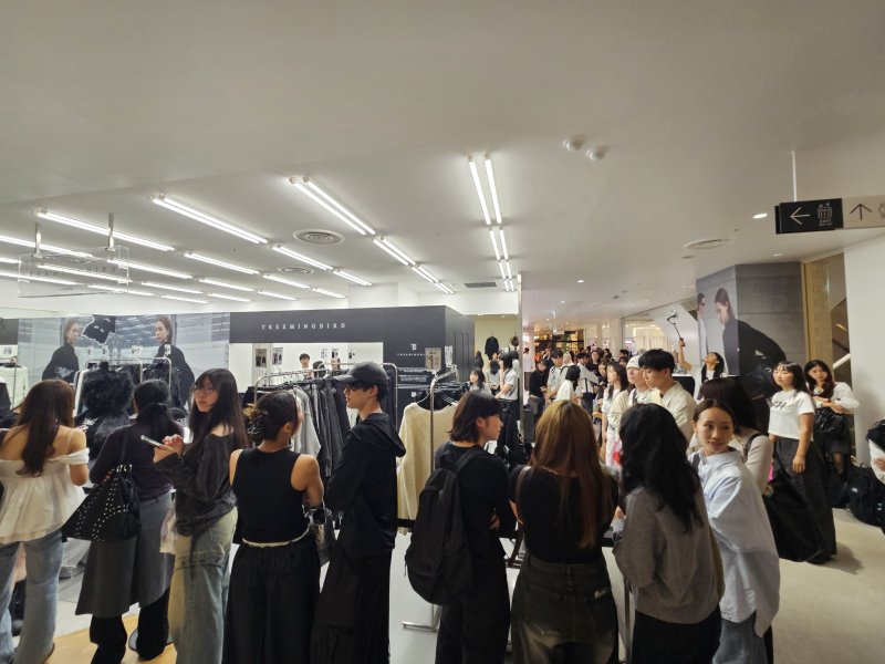 19일 일본 도쿄 소재 파르코 백화점에서 트리밍버드의 팝업스토어가 열렸다.ⓒ 뉴스1/김진희 기자.