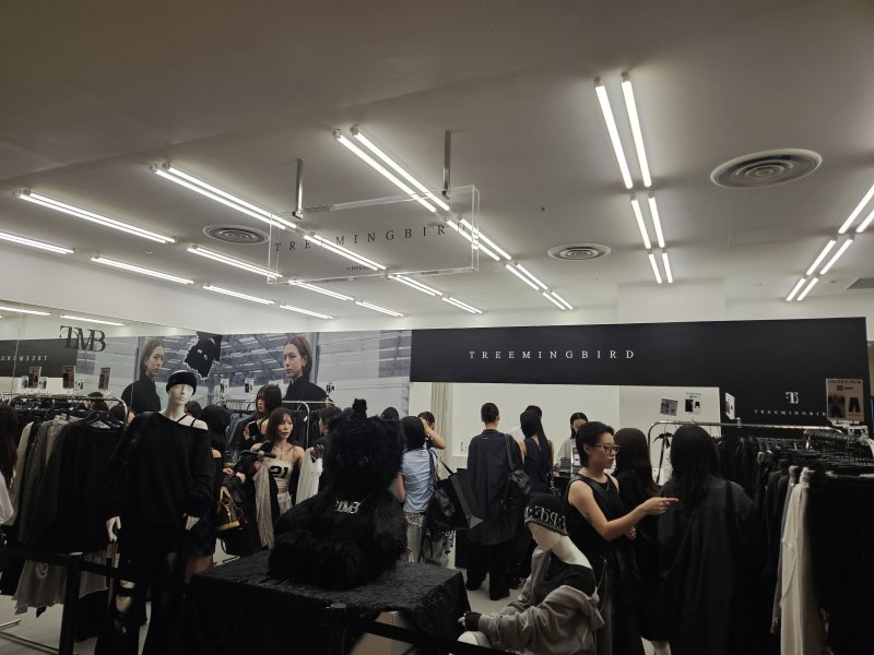 19일 일본 도쿄 소재 파르코 백화점에서 트리밍버드의 팝업스토어가 열렸다.ⓒ 뉴스1/김진희 기자.
